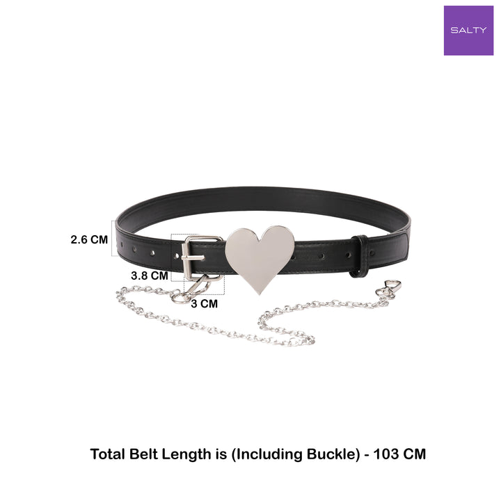 Midnight Heart Tassel Waist Accessory