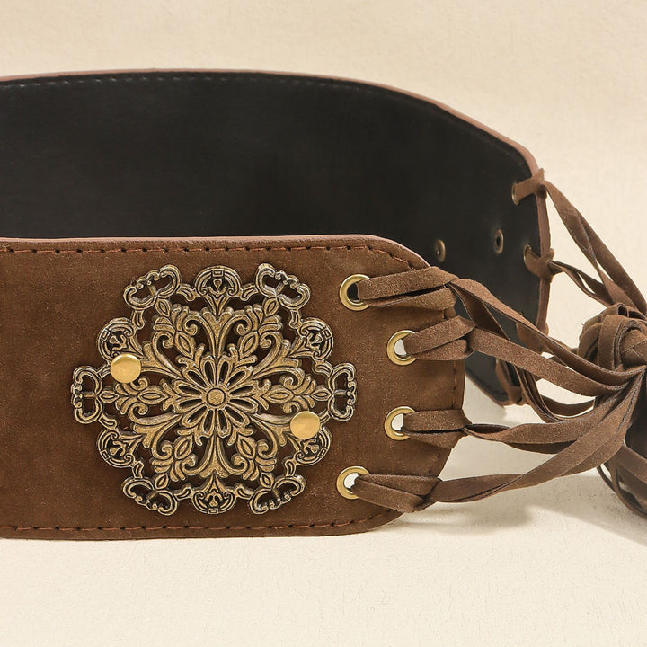 Suede Dynasty Corset Tassel Belt