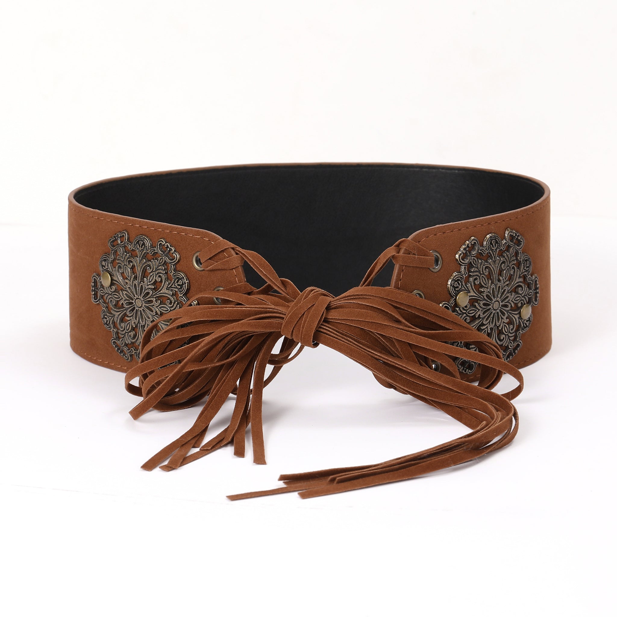 Suede Dynasty Croset Tassel Belt | Salty – Salty Accessories