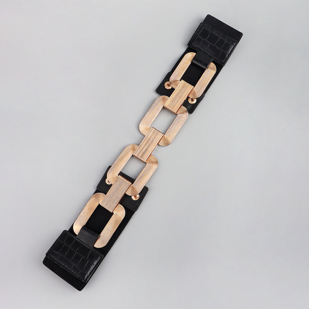 Golden Elastic Glam Belt