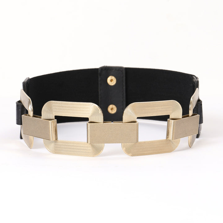 Golden Elastic Glam Belt