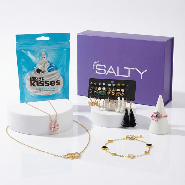 "The Bride Tribe" Jewellery Gift Box for Her with Personalised Card