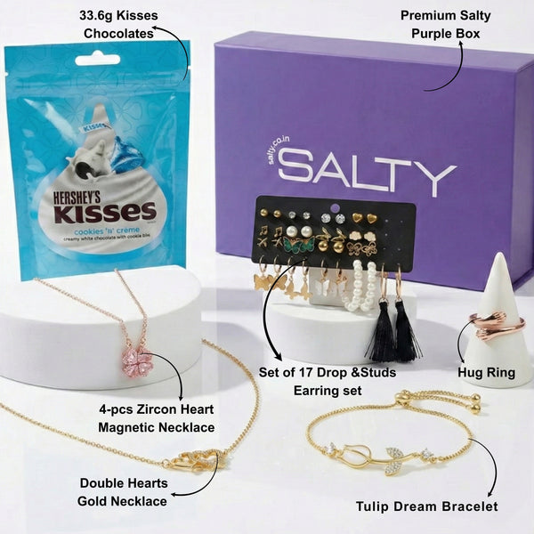 "The Bride Tribe" Jewellery Gift Box for Her with Personalised Card