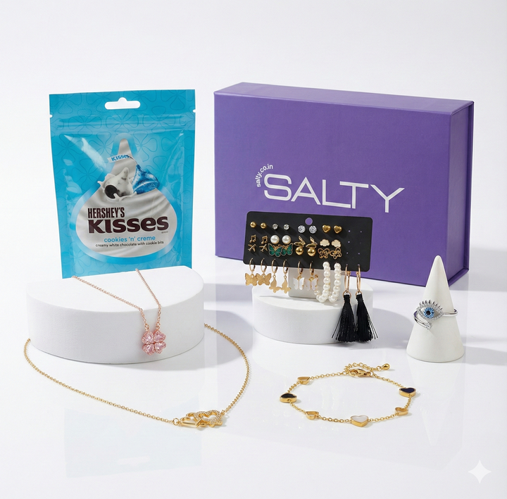 "The Bride Tribe" Jewellery Gift Box for Her with Personalised Card