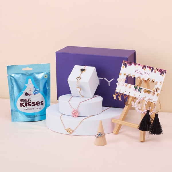 "The Bride Tribe" Jewellery Gift Box for Her with Personalised Card