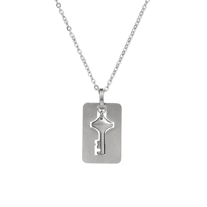 Silver Lock and Key Love Bracelet and Necklace set