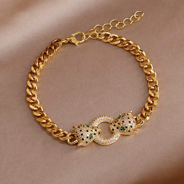 Amara Bracelet and Necklace Combo - Gold