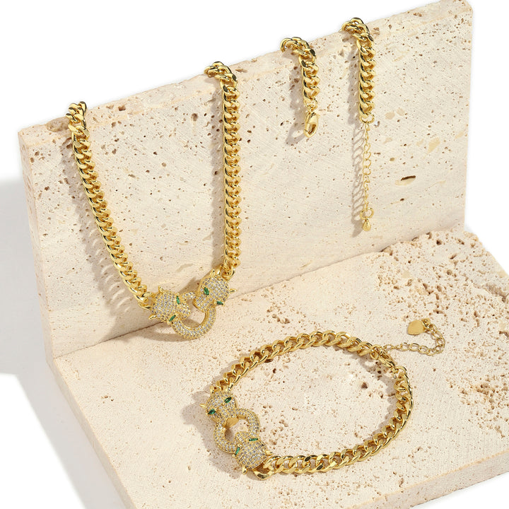 Aria Bracelet and Necklace Combo - Gold - Salty Accessories