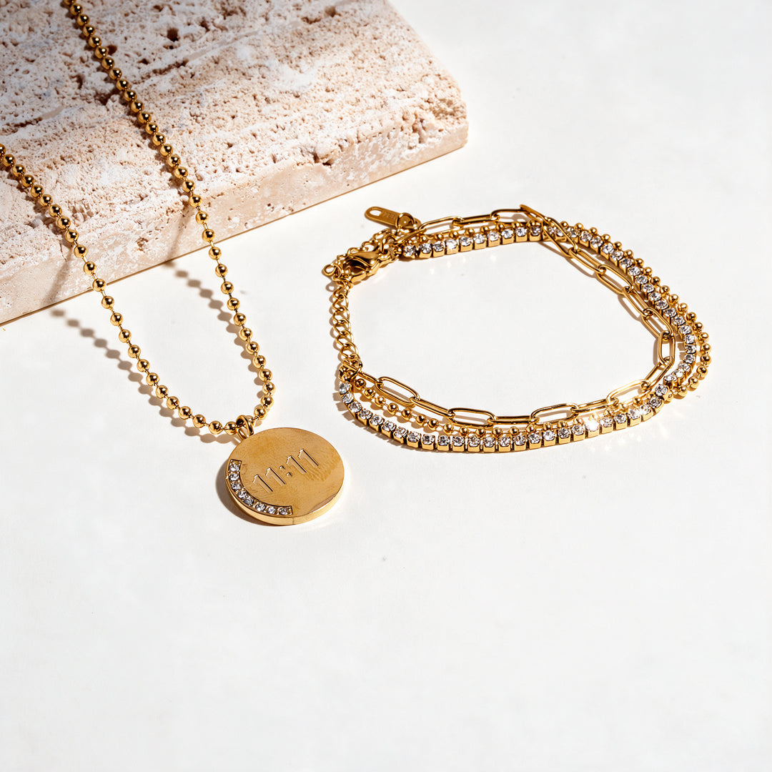 Nova Code Bracelet And Necklace Set