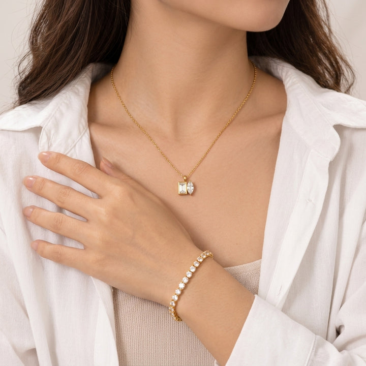 Pixel Thing Bracelet And Necklace Set