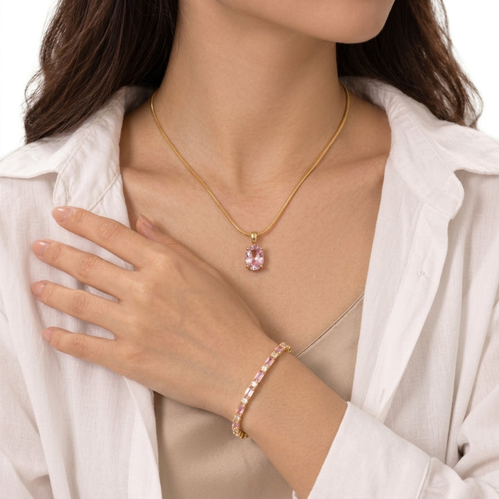 Pop Mark Bracelet And Necklace Set