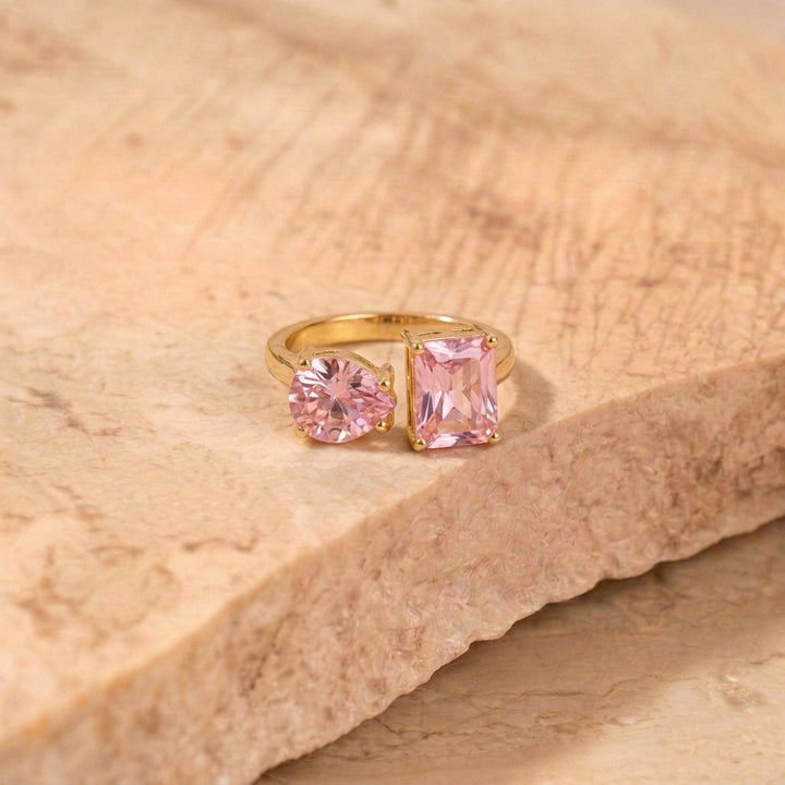 Sparkling Blush Bracelet & Ring Combo