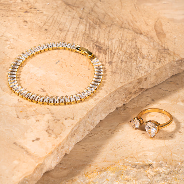 Sparkling Beauty Bracelet & Ring Combo