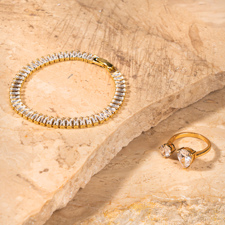 Sparkling Beauty Bracelet & Ring Combo