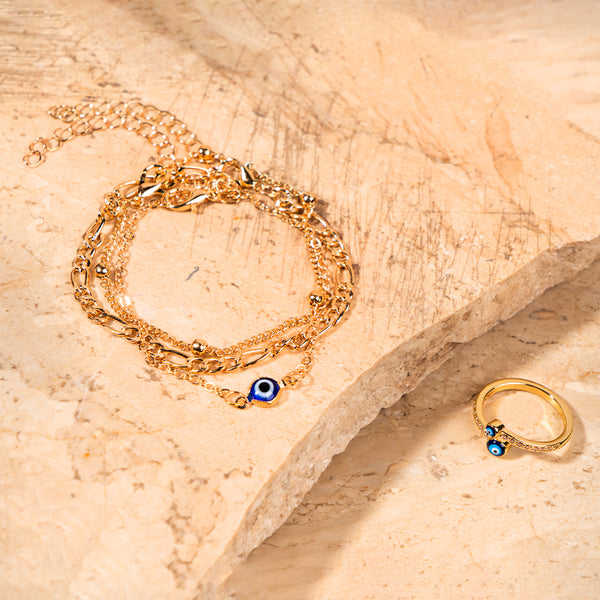 Everyday Evil Eye Shield Jewellery Set