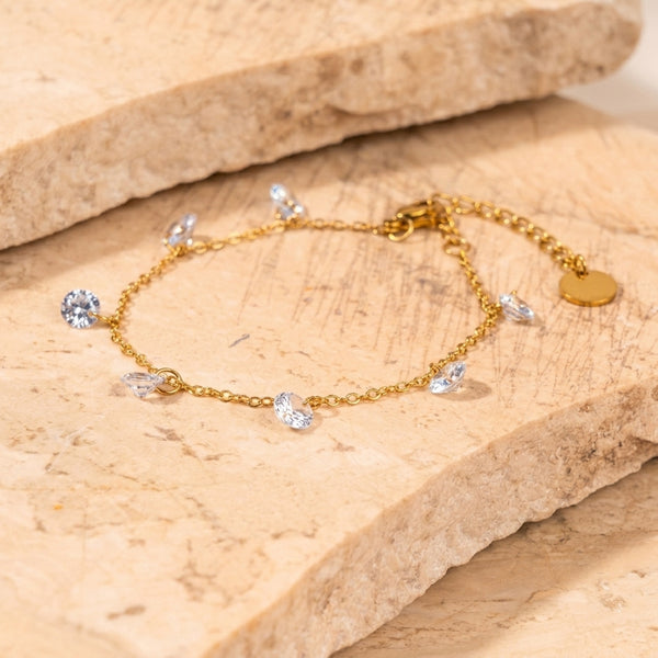 Tessellated Stone Gold  Bracelet