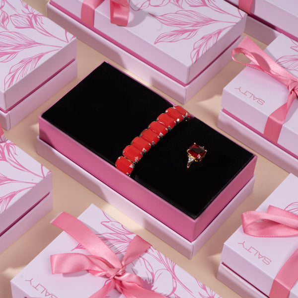 Red Mahogany Glow Jewellery Combo