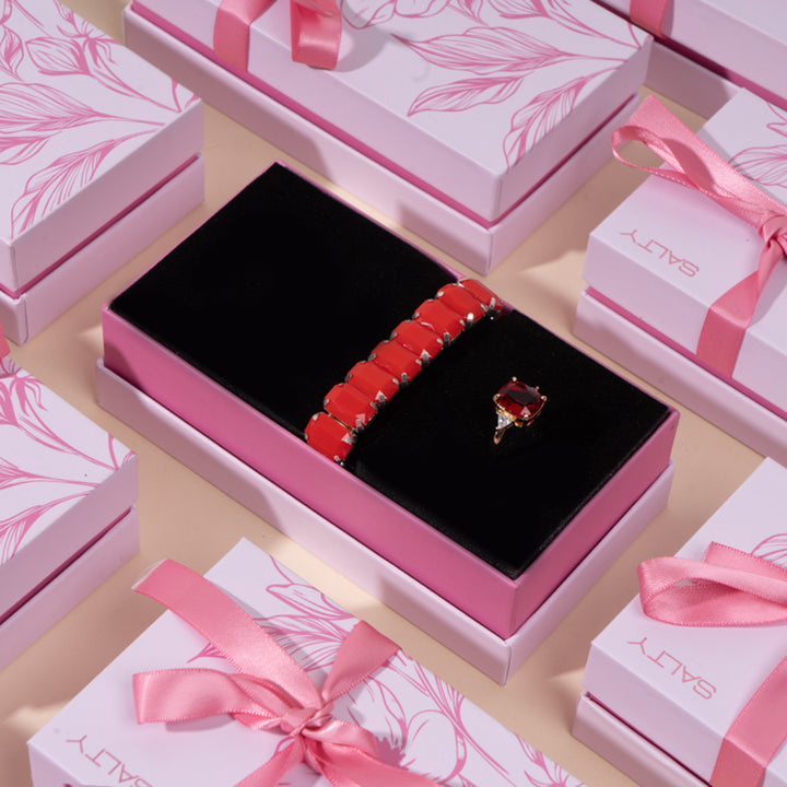 Red Mahogany Glow Jewellery Combo