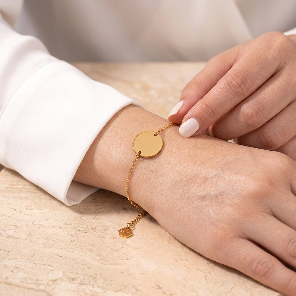 Personalised Bracelet & Statement Ring Combo