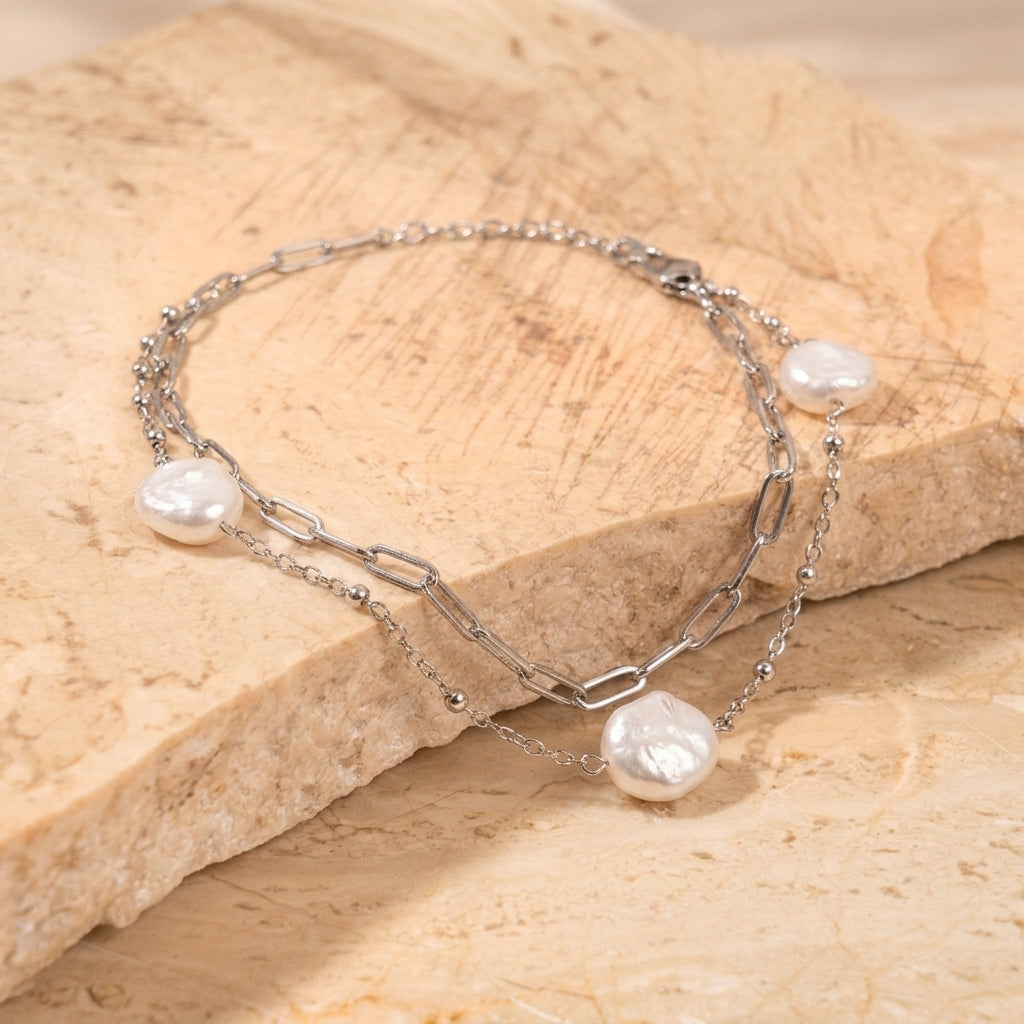 Aurum White Royale Bracelet & Ring Combo