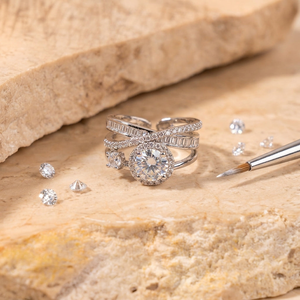 Diva Sparkle Bracelet & Ring Combo