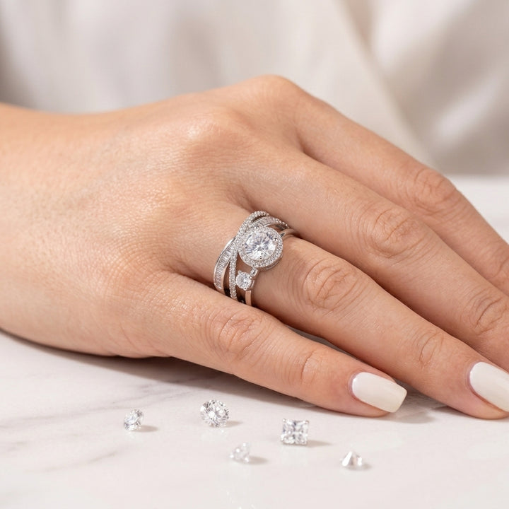 Diva Sparkle Bracelet & Ring Combo