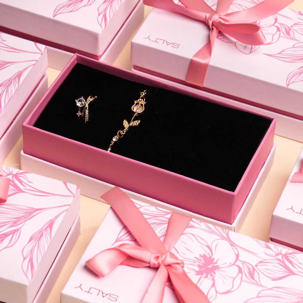 Tulip Dream Bracelet with Clarissa Promise Ring Set