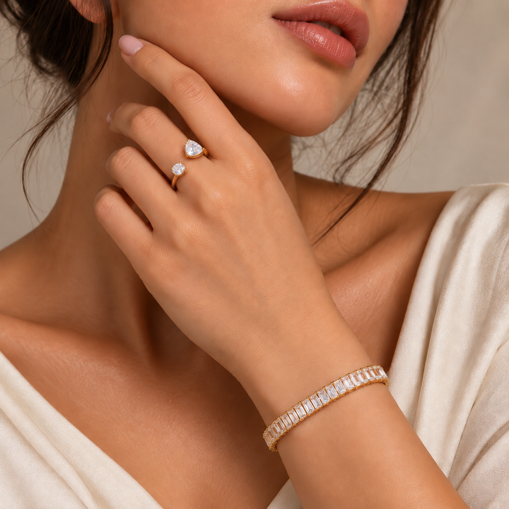Bloom Flex Bracelet And Ring Set