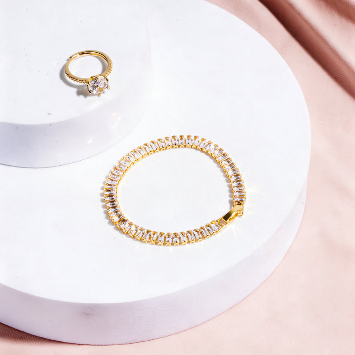 Cloud Code Bracelet And Ring Set
