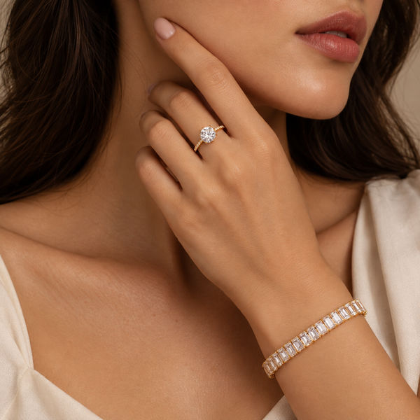 Blink Detail Bracelet And Ring Set