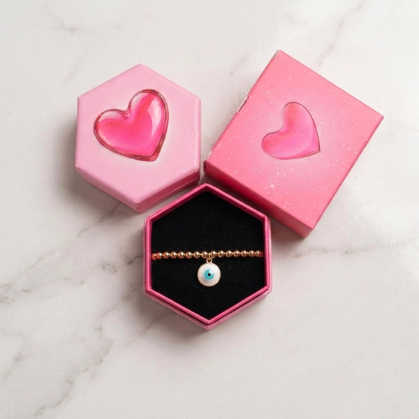 Golden Retro Evil Eye Bracelet