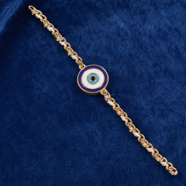 Celeste Eye Enamel Chain Bracelet