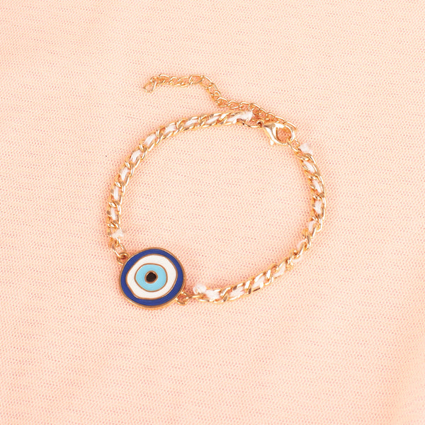 Celeste Eye Enamel Chain Bracelet
