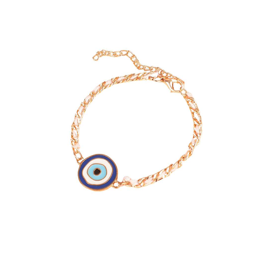 Celeste Eye Enamel Chain Bracelet