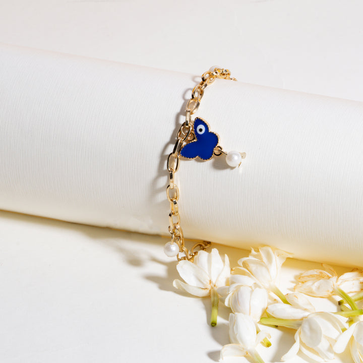 Rang Birangi Butterfly Evil Eye Rakhi