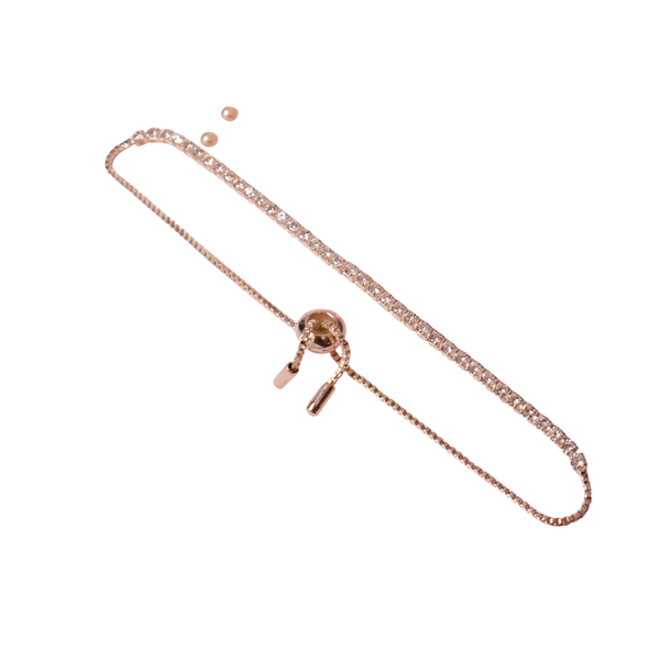 Diamond Whisper Tennis Bracelet - Silver