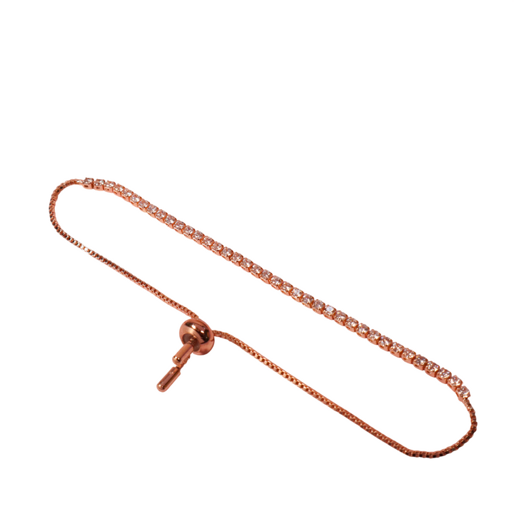 Diamond Whisper Tennis Bracelet - Rose-Gold - Salty Accessories