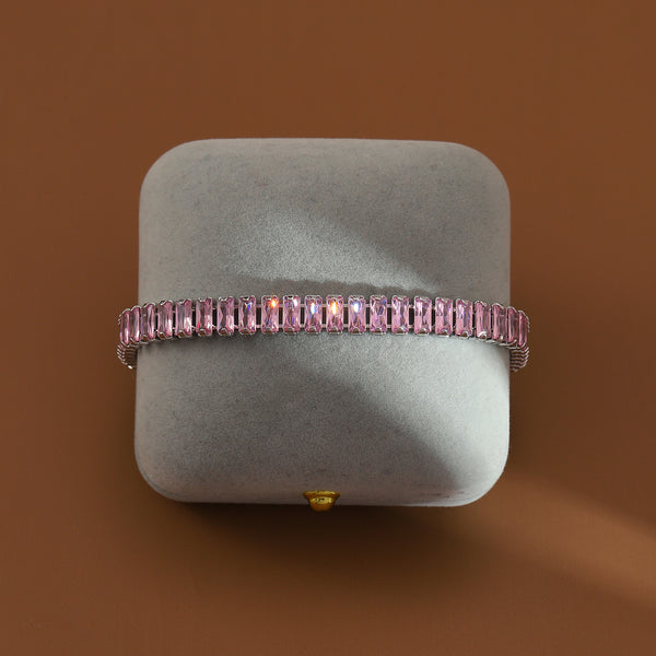 Glimmer Diamond Tennis Bracelet - Silver