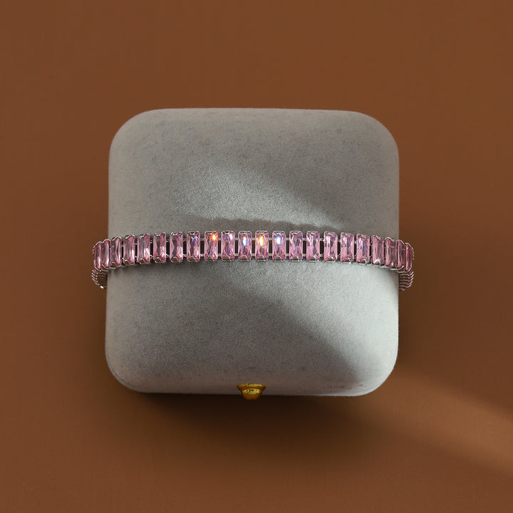 Glimmer Diamond Tennis Bracelet - Silver