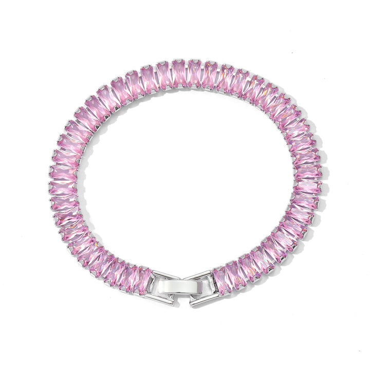 Glimmer Diamond Tennis Bracelet - Silver