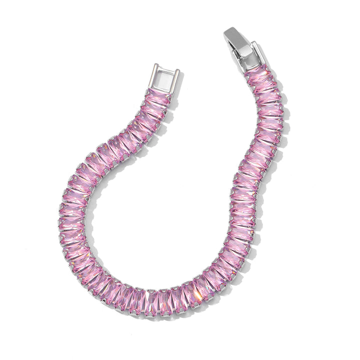 Glimmer Diamond Tennis Bracelet - Silver