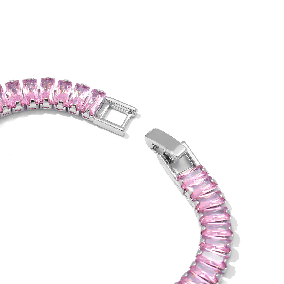 Glimmer Diamond Tennis Bracelet - Silver