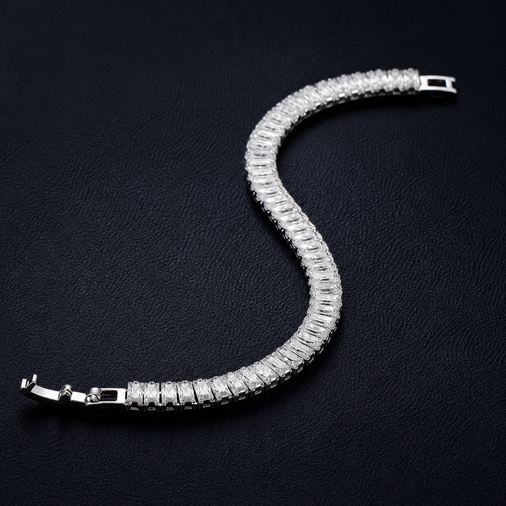 Glimmer Diamond Silver Tennis Bracelet
