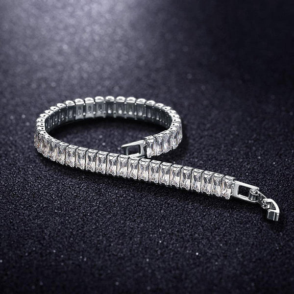 Glimmer Diamond Silver Tennis Bracelet