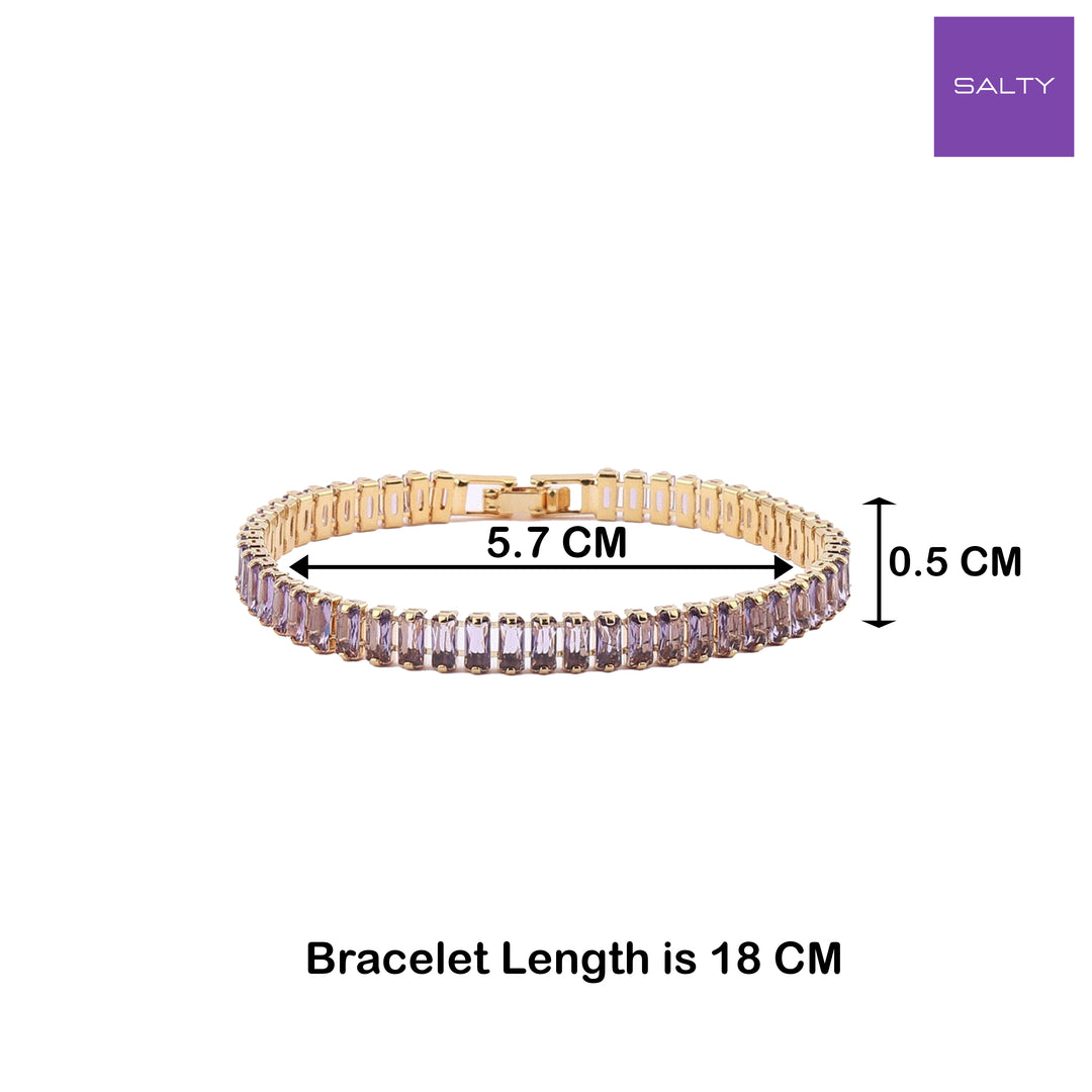 Wine Tennis Bracelet