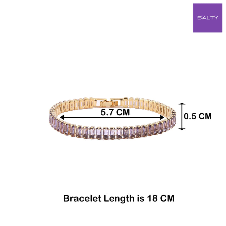 Wine Tennis Bracelet