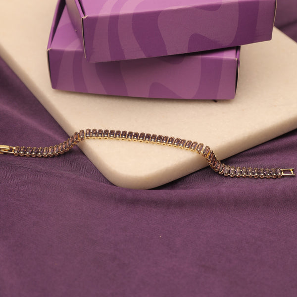 Wine Tennis Bracelet