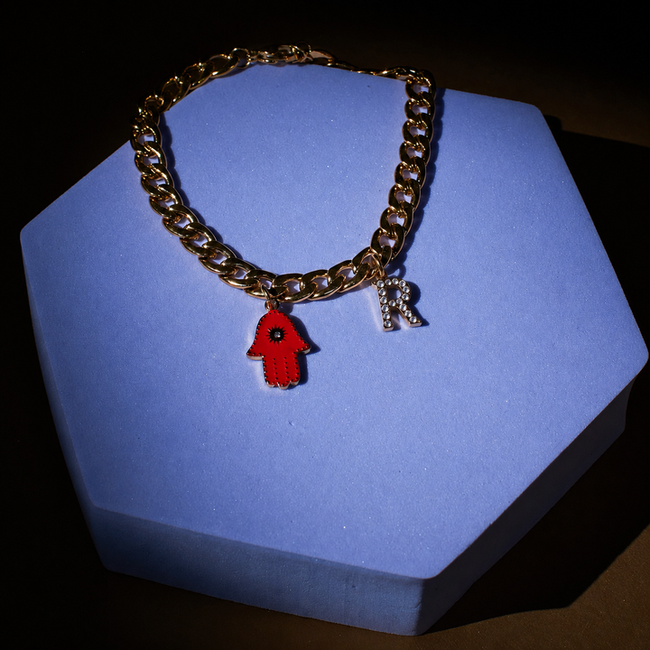 18K Gold Plated Evil Eye Personalized Bracelet
