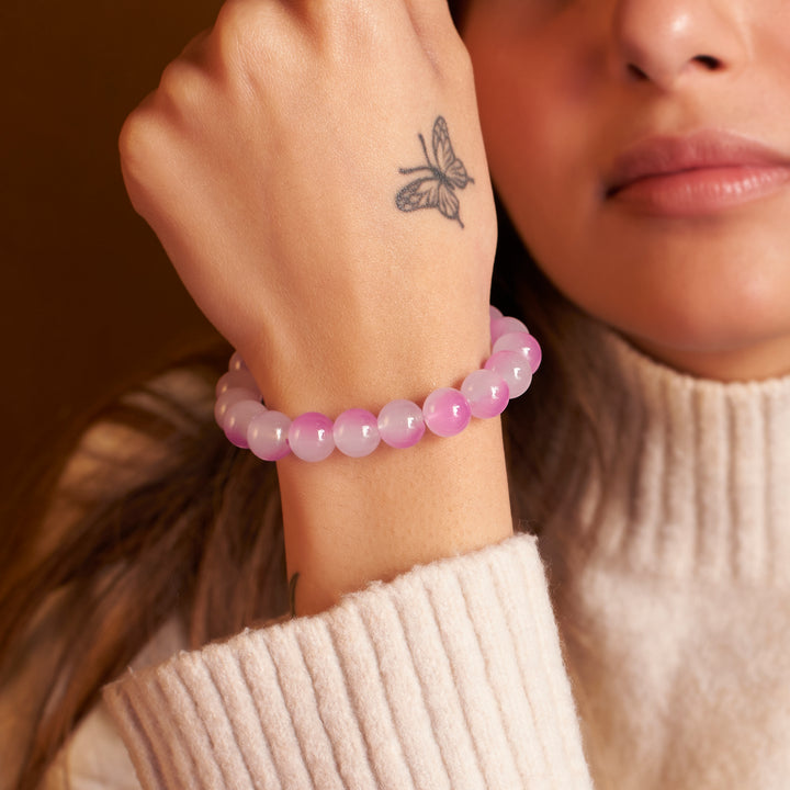 Gorgeous Violet Beaded Bracelet