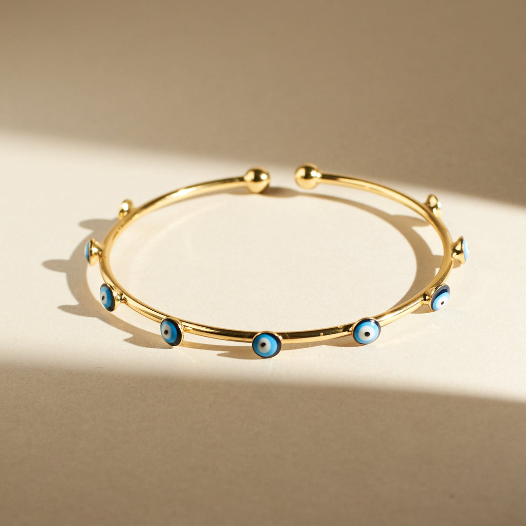 Traditional Evil Eye Bangle - Salty Accessories